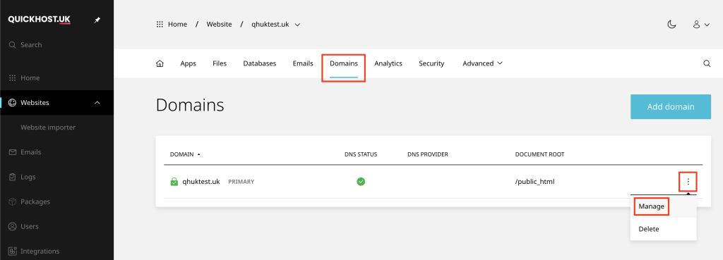 How to manage DNS – Enhance Hosting – Knowledge Base