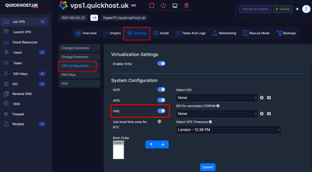 How to connect to your server with VNC – VPS – Knowledge Base