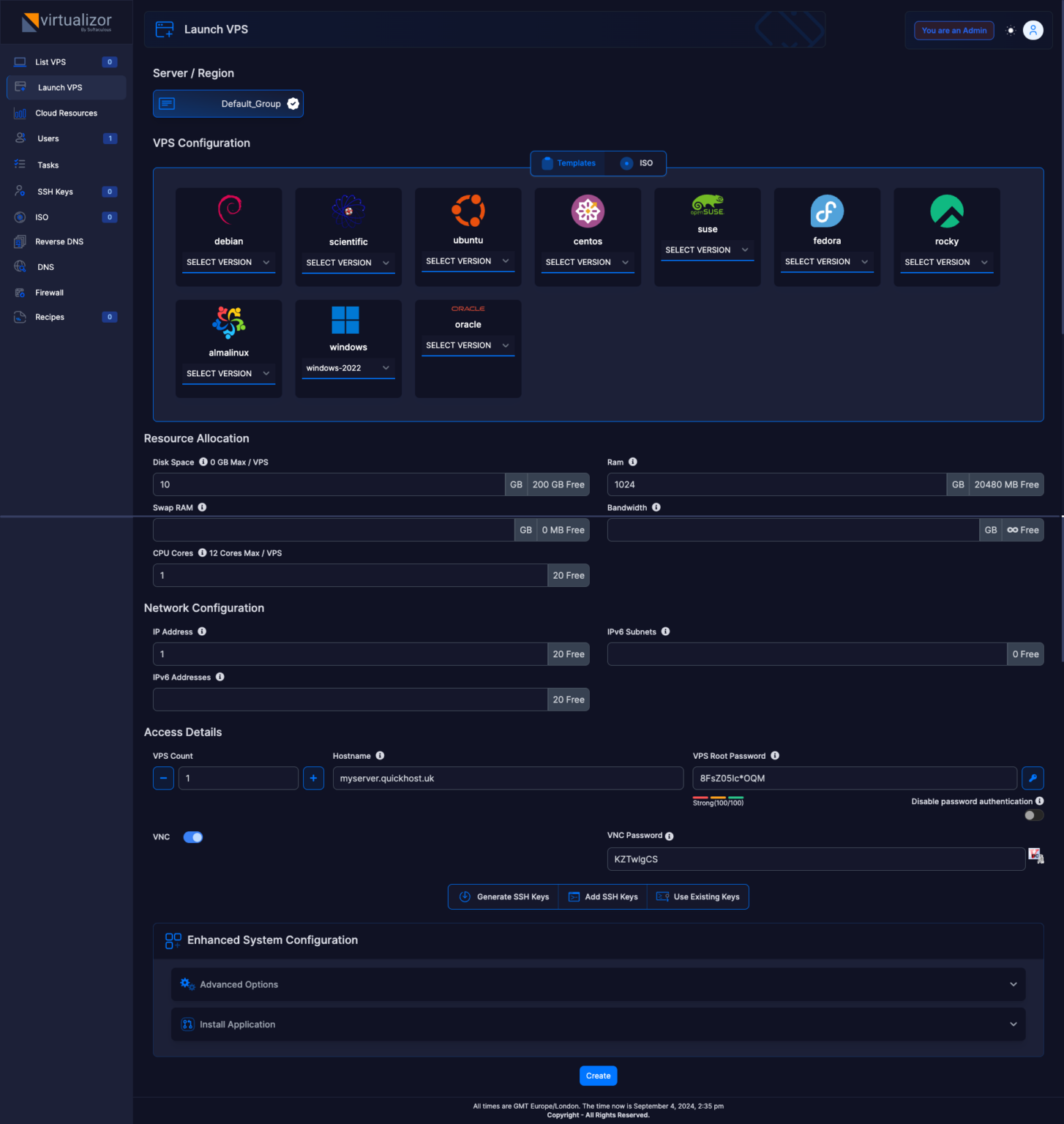 How to launch a VPS – VPS Reseller – Knowledge Base